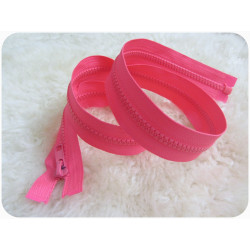 Reißverschluss aus Kunststoff 5mm trennbar 85cm -Pink